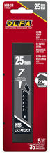 Load image into Gallery viewer, OLFA HBB-5B - 25mm Extra Heavy Duty Snap-off Blades Carbon Steel 5/pack