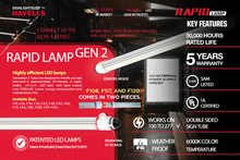 Load image into Gallery viewer, HAVELLS Rapid Lamp Gen 2 - LED Lamp Replacement, 6000k