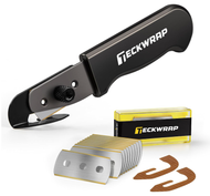 TECHWRAP Liner Cutter - Slitter for Vinyl Backing Paper With Replacement Blades
