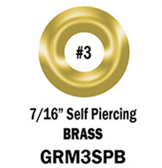 Grommets #3 Brass - 500 sets/Bag Self-piercing