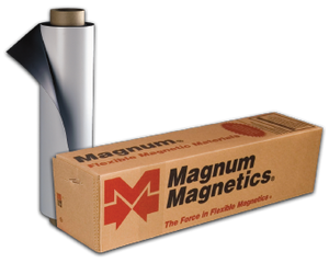Magnum Magnetics - Matte White Flexible Vehicle Magnetic .030 mil