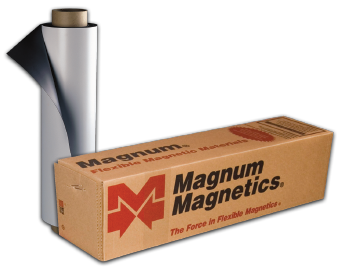 Magnum Magnetics - Matte White Flexible Vehicle Magnetic .030 mil