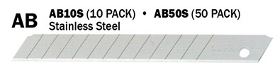 OLFA AB10S 9mm Blades 10/pack - Stainless Steel