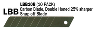 OLFA LBB10B 18mm Blades 10/pack - Carbon Steel