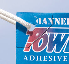 Load image into Gallery viewer, PowerTabs® - Clear Adhesive Grommet Tabs 100 PCS/PKG by Banner Ups®