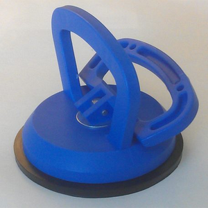 Suction Cup - 3.5" Blue Suction Cup for Picking up Sheets of Smooth Substrates
