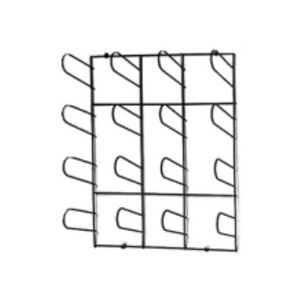 Vinyl Wall Rack - Chrome Plated 16 Roll Capacity