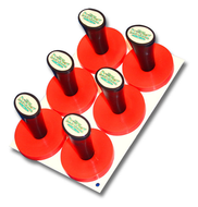 Wrap Magnets - Xtreme Magz 6/Pack Soft Rubber 1-5/8