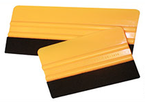 Yellow Felt Edge Squeegee - 4"